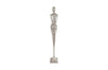 Phillips Collection Home Oversized LTL - Rate to be Quoted Phillips Collection Tall Chiseled Female Sculpture, Resin, Silver Leaf