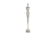Phillips Collection Home Oversized LTL - Rate to be Quoted Phillips Collection Tall Chiseled Female Sculpture, Resin, Silver Leaf