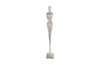Phillips Collection Home Oversized LTL - Rate to be Quoted Phillips Collection Tall Chiseled Female Sculpture, Resin, Silver Leaf