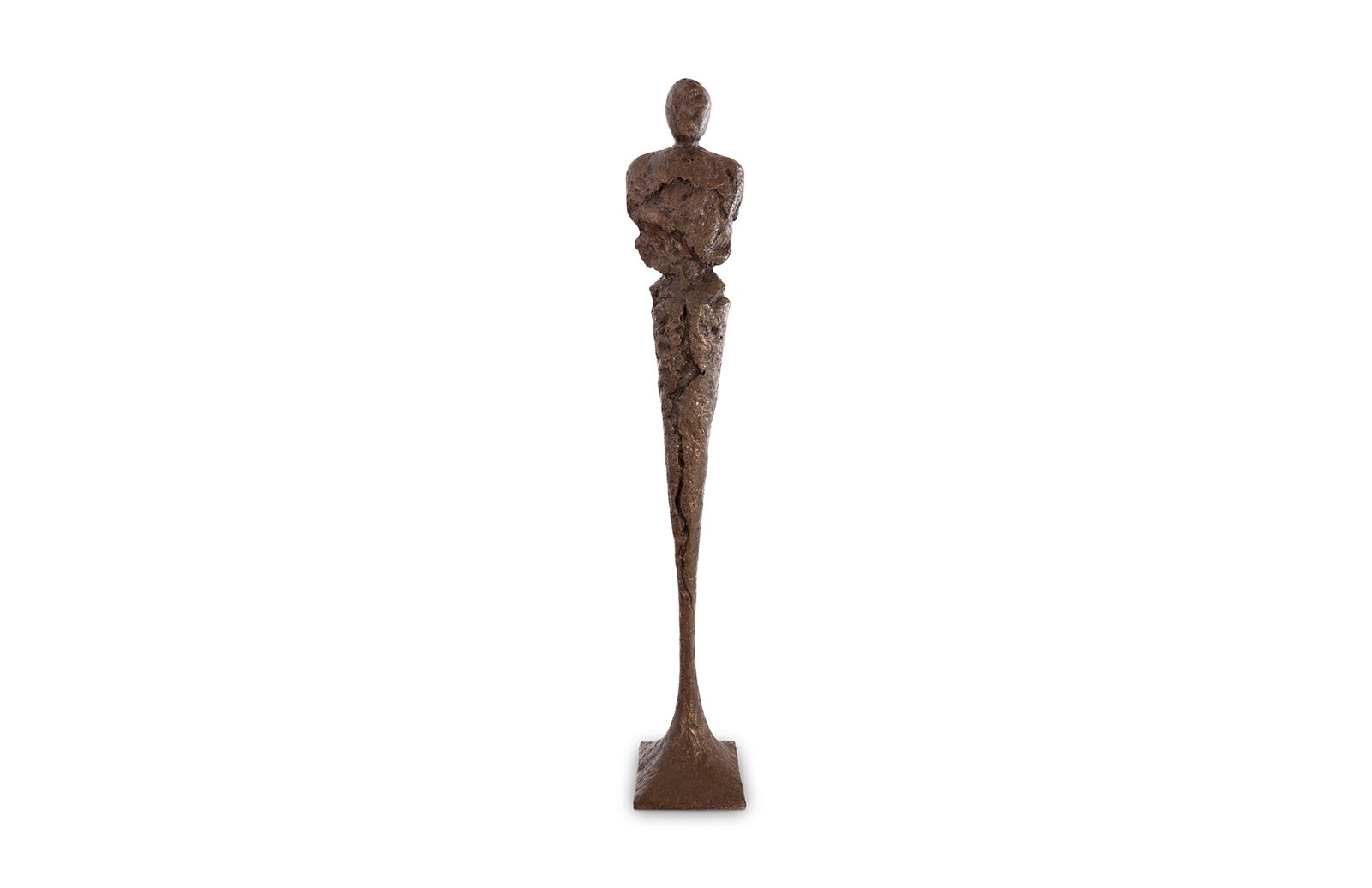 Phillips Collection Home Oversized LTL - Rate to be Quoted Phillips Collection Tall Chiseled Male Sculpture, Resin, Bronze Finish
