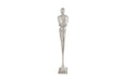 Phillips Collection Home Oversized LTL - Rate to be Quoted Phillips Collection Tall Chiseled Male Sculpture, Resin, Silver Leaf