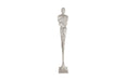 Phillips Collection Home Oversized LTL - Rate to be Quoted Phillips Collection Tall Chiseled Male Sculpture, Resin, Silver Leaf