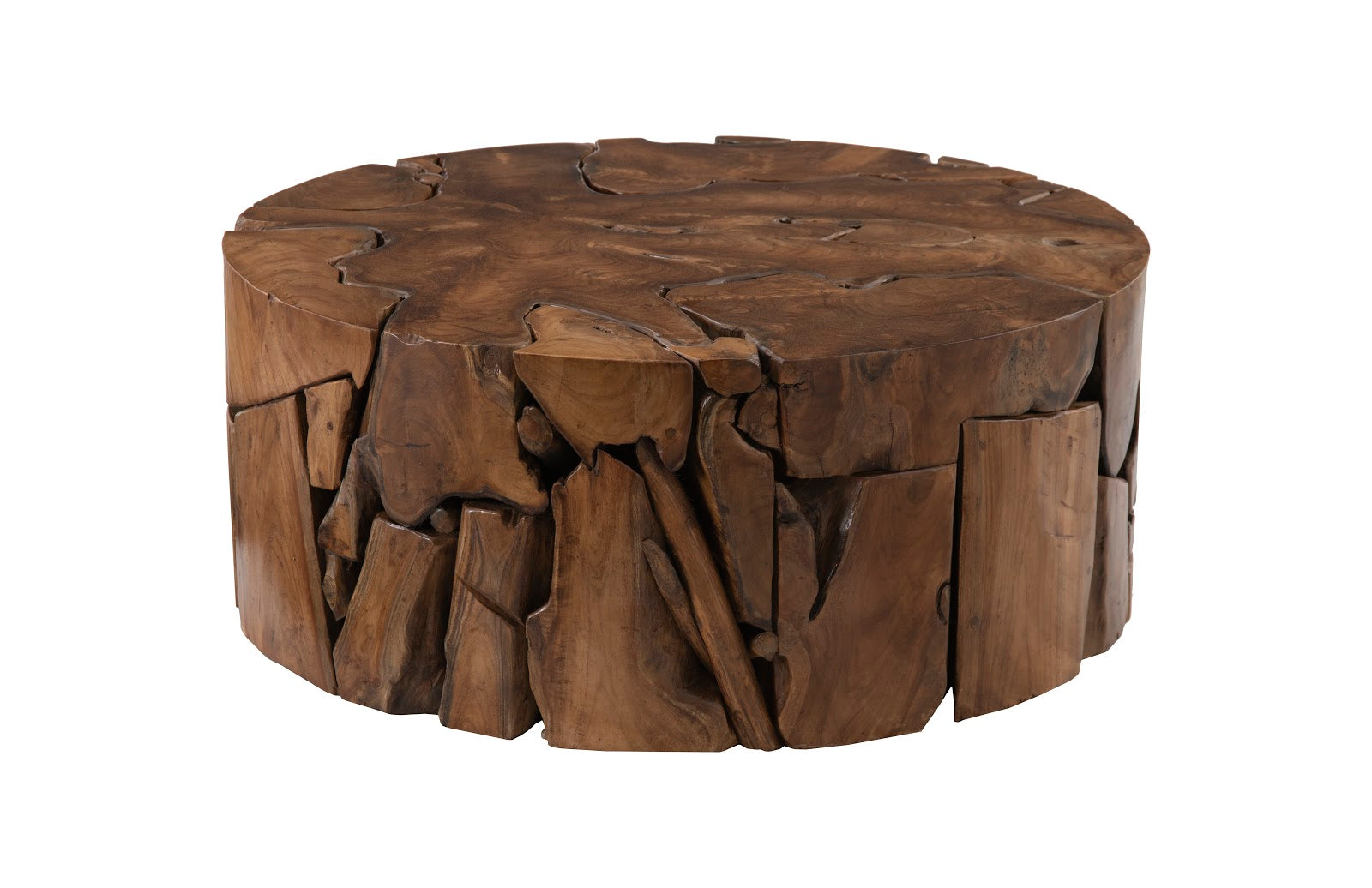 Phillips Collection Home Oversized LTL - Rate to be Quoted Phillips Collection Teak Chunk Coffee Table, Round
