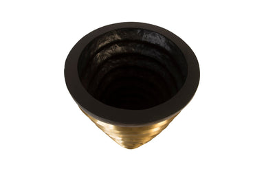 Phillips Collection Home Phillips Collection Terra Planter, Black, Brass
