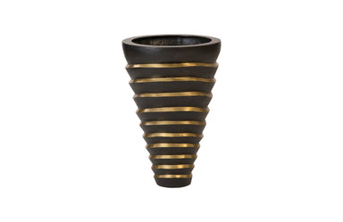 Phillips Collection Home Phillips Collection Terra Planter, Black, Brass