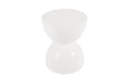 Phillips Collection Home Phillips Collection Totem Stool, White Gel Coat, LG