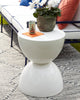Phillips Collection Home Phillips Collection Totem Stool, White Gel Coat, LG
