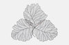 Phillips Collection Home Oversized LTL - Rate to be Quoted Phillips Collection Tri Leaf Wall Art, Large, Metal, Copper/Black