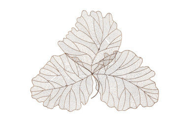 Phillips Collection Home Oversized LTL - Rate to be Quoted Phillips Collection Tri Leaf Wall Art, Large, Metal, Copper/Black