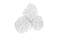 Phillips Collection Home Oversized LTL - Rate to be Quoted Phillips Collection Tri Leaf Wall Art, Medium, Metal, Silver/Black