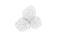 Phillips Collection Home Oversized LTL - Rate to be Quoted Phillips Collection Tri Leaf Wall Art, Small, Metal, Silver/Black
