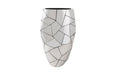 Phillips Collection Home Phillips Collection Triangle Crazy Cut Planter, Large, Stainless Steel