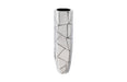 Phillips Collection Home Phillips Collection Triangle Crazy Cut Planter, Large, Stainless Steel