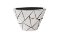 Phillips Collection Home Phillips Collection Triangle Crazy Cut Planter, Small, Stainless Steel
