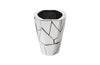 Phillips Collection Home Phillips Collection Triangle Crazy Cut Planter, Small, Stainless Steel