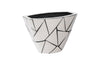 Phillips Collection Home Phillips Collection Triangle Crazy Cut Planter, Small, Stainless Steel