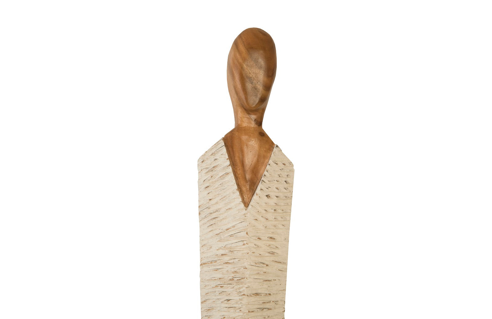 Phillips Collection Home Oversized LTL - Rate to be Quoted Phillips Collection Vested Female Sculpture, Large, Chamcha, Natural, White, Gold