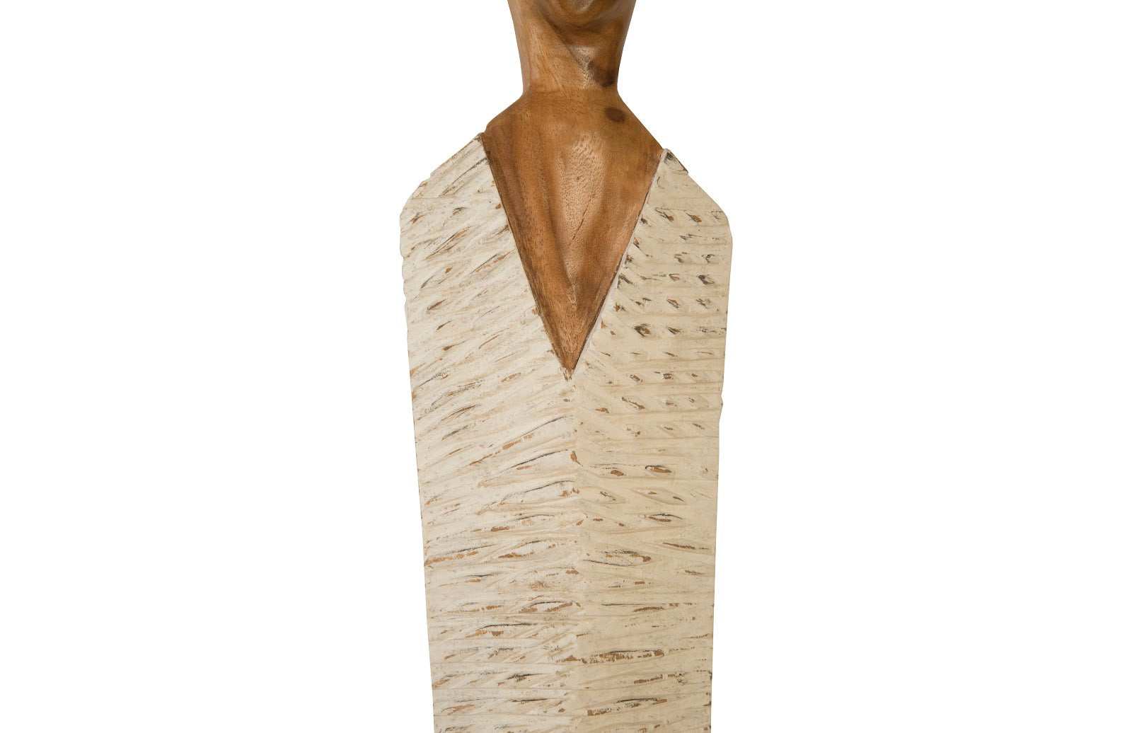 Phillips Collection Home Oversized LTL - Rate to be Quoted Phillips Collection Vested Female Sculpture, Large, Chamcha, Natural, White, Gold