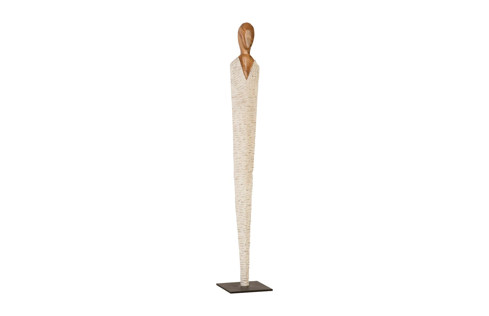 Phillips Collection Home Oversized LTL - Rate to be Quoted Phillips Collection Vested Female Sculpture, Large, Chamcha, Natural, White, Gold