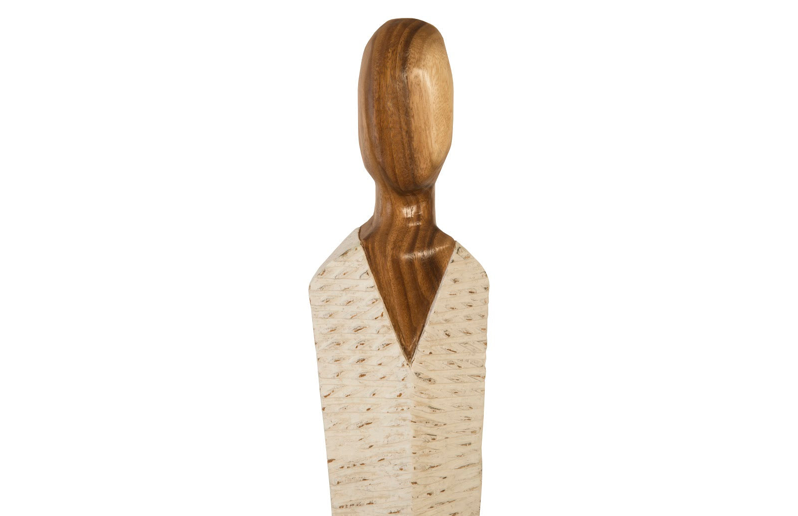 Phillips Collection Home Oversized LTL - Rate to be Quoted Phillips Collection Vested Female Sculpture, Medium, Chamcha, Natural, White, Gold