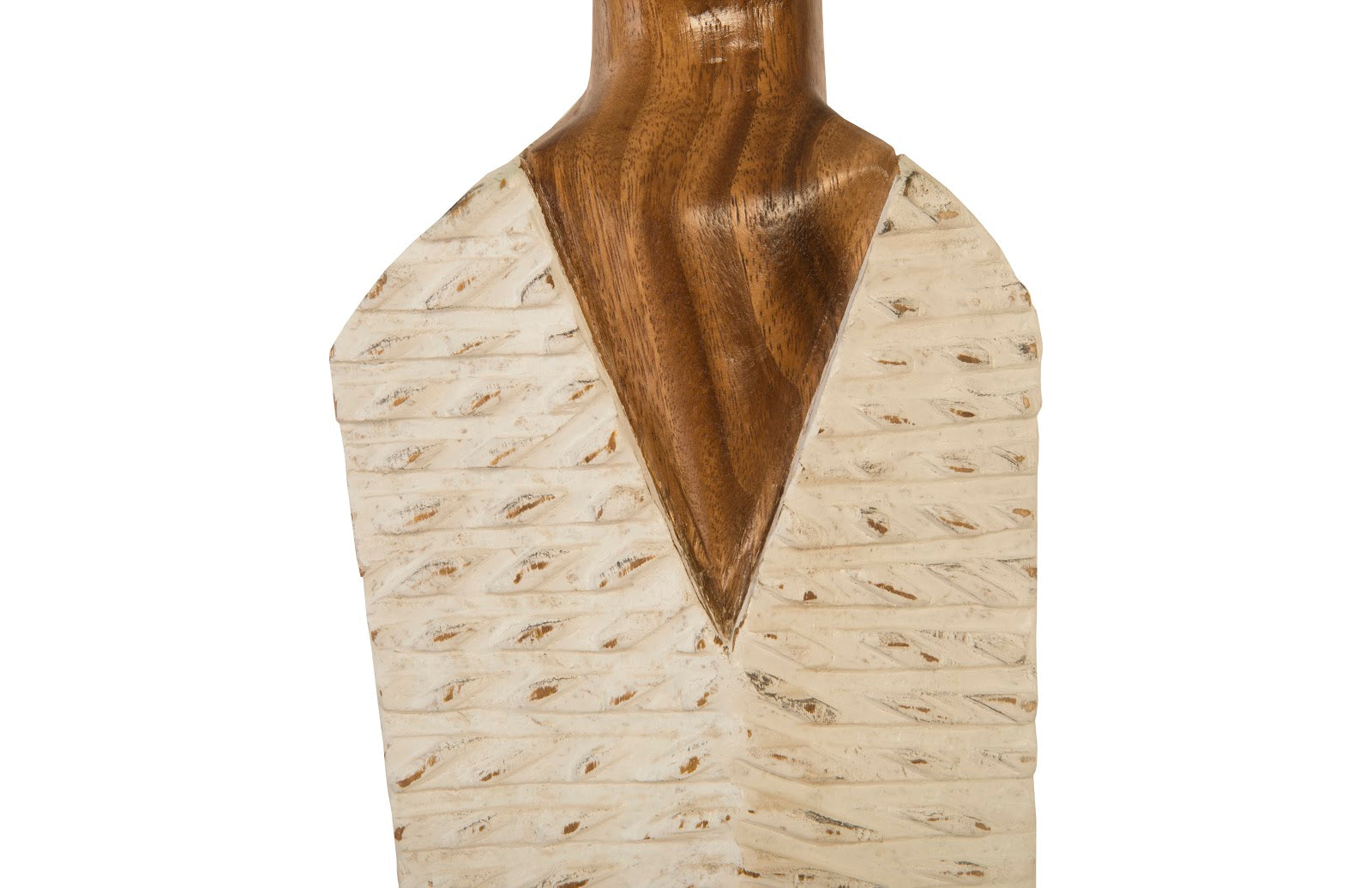 Phillips Collection Home Oversized LTL - Rate to be Quoted Phillips Collection Vested Female Sculpture, Medium, Chamcha, Natural, White, Gold