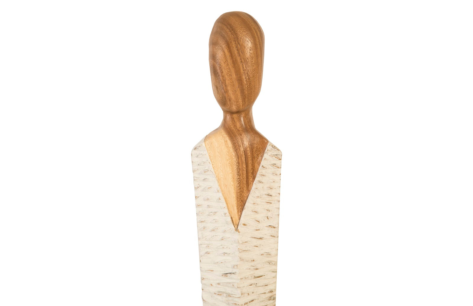 Phillips Collection Home Oversized LTL - Rate to be Quoted Phillips Collection Vested Female Sculpture, Small, Chamcha, Natural, White, Gold