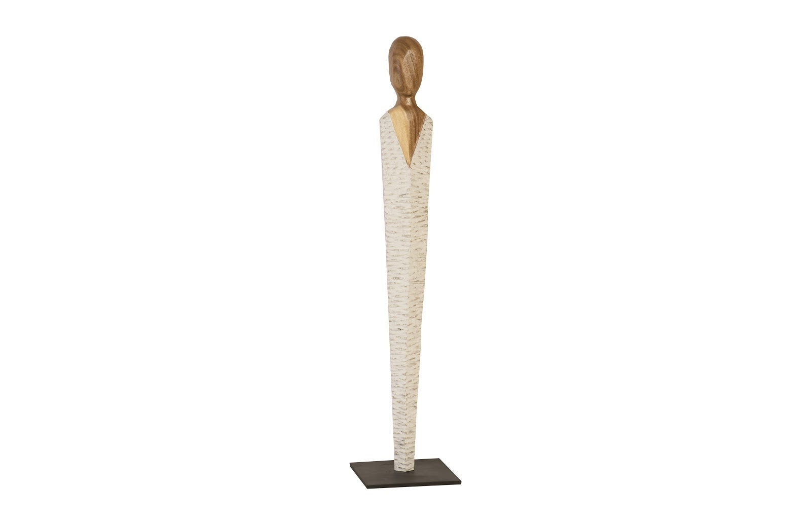 Phillips Collection Home Oversized LTL - Rate to be Quoted Phillips Collection Vested Female Sculpture, Small, Chamcha, Natural, White, Gold
