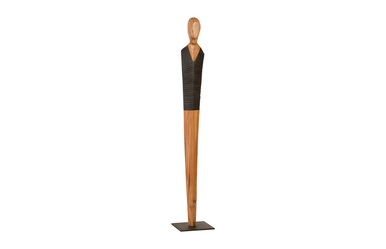 Phillips Collection Home Oversized LTL - Rate to be Quoted Phillips Collection Vested Male Sculpture, Large, Chamcha, Natural, Black, Copper