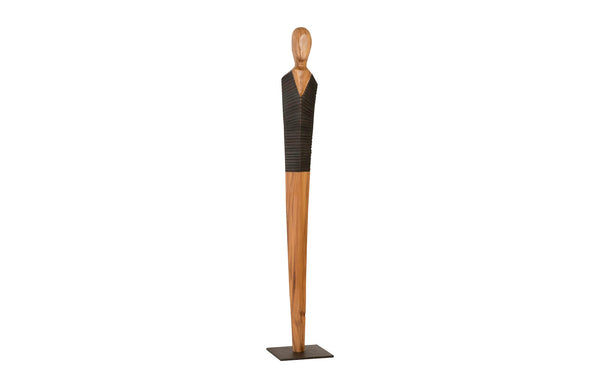 Phillips Collection Home Oversized LTL - Rate to be Quoted Phillips Collection Vested Male Sculpture, Large, Chamcha, Natural, Black, Copper