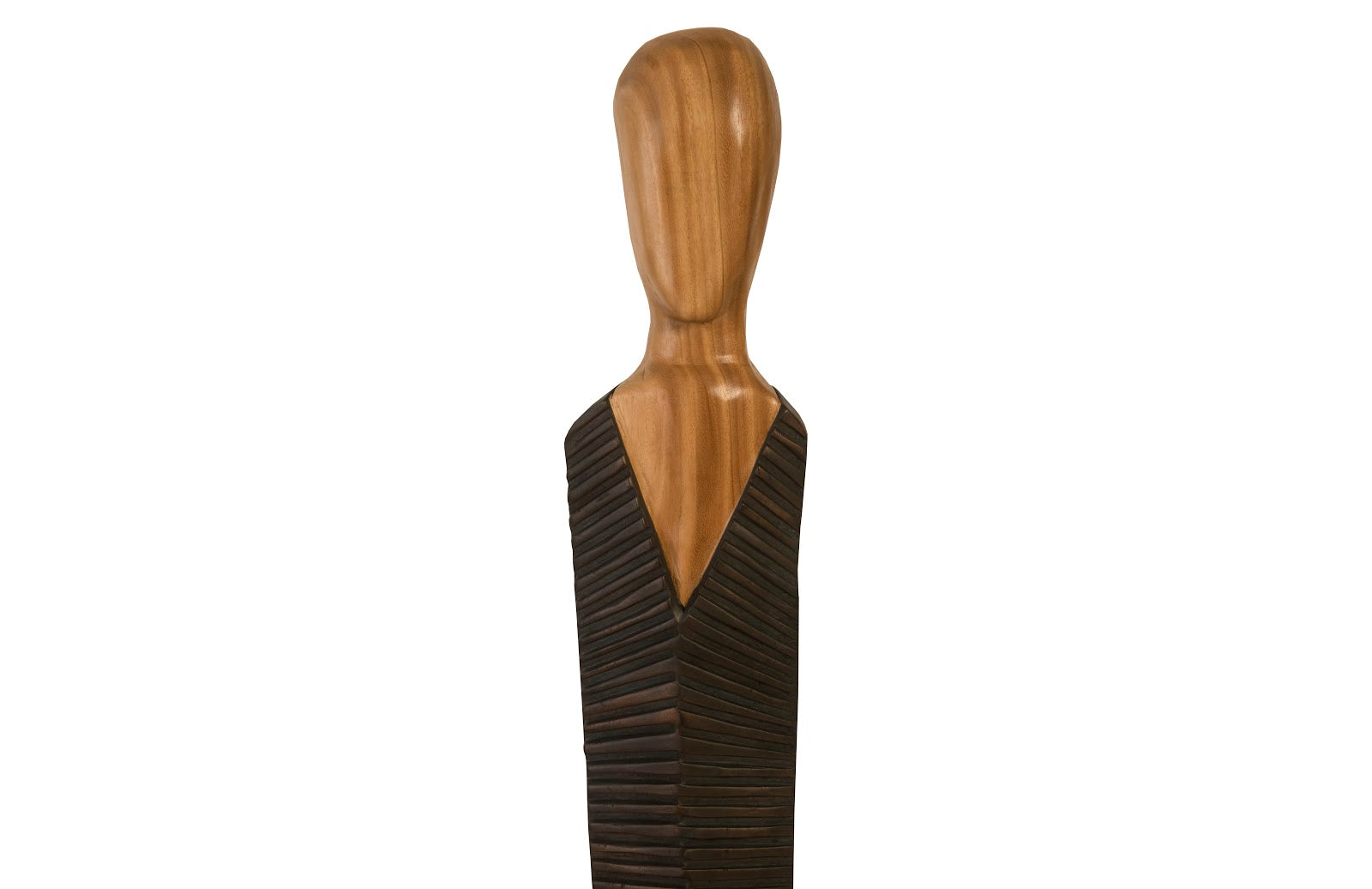 Phillips Collection Home Oversized LTL - Rate to be Quoted Phillips Collection Vested Male Sculpture, Small, Chamcha, Natural, Black, Copper