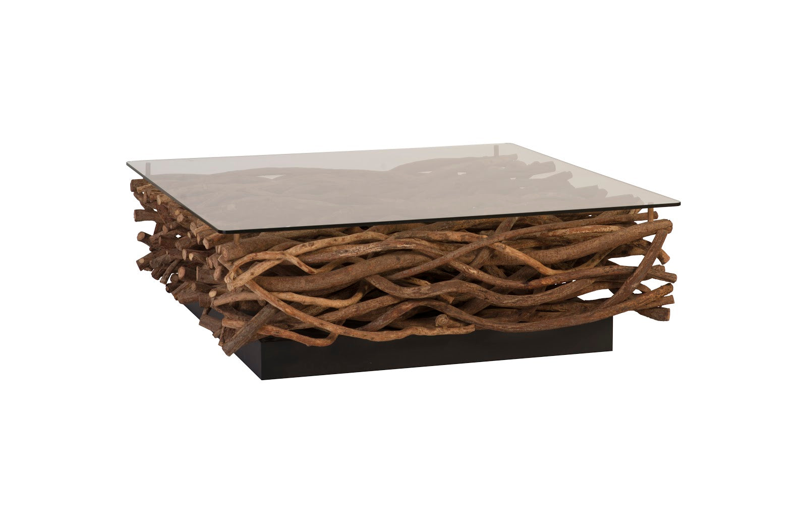 Phillips Collection Home Oversized LTL - Rate to be Quoted Phillips Collection Vine Coffee Table, with Glass