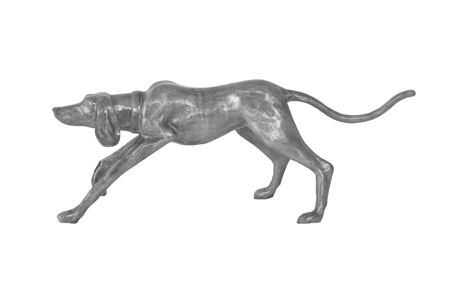 Phillips Collection Home Phillips Collection Walking Dog Sculpture, Black/Silver, Aluminum