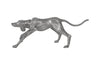 Phillips Collection Home Phillips Collection Walking Dog Sculpture, Black/Silver, Aluminum