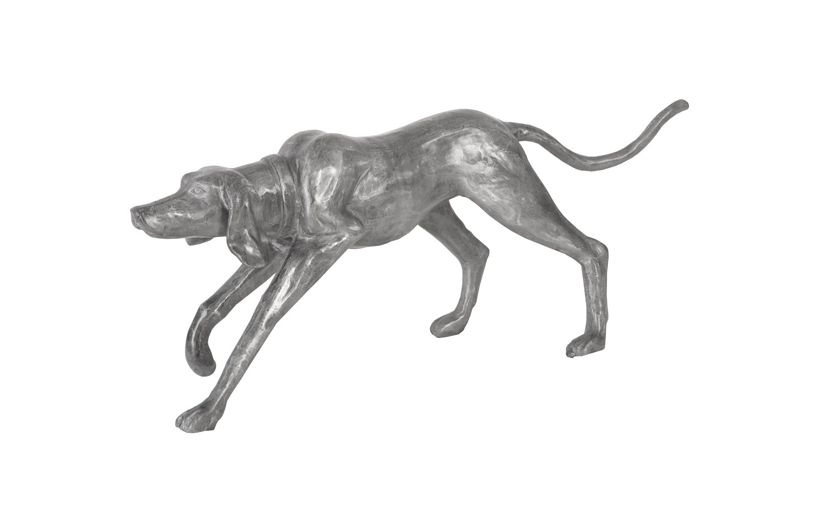 Phillips Collection Home Phillips Collection Walking Dog Sculpture, Black/Silver, Aluminum