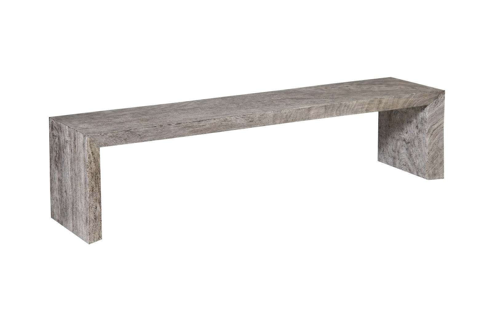 Phillips Collection Home Oversized LTL - Rate to be Quoted Phillips Collection Waterfall Bench, Gray Stone