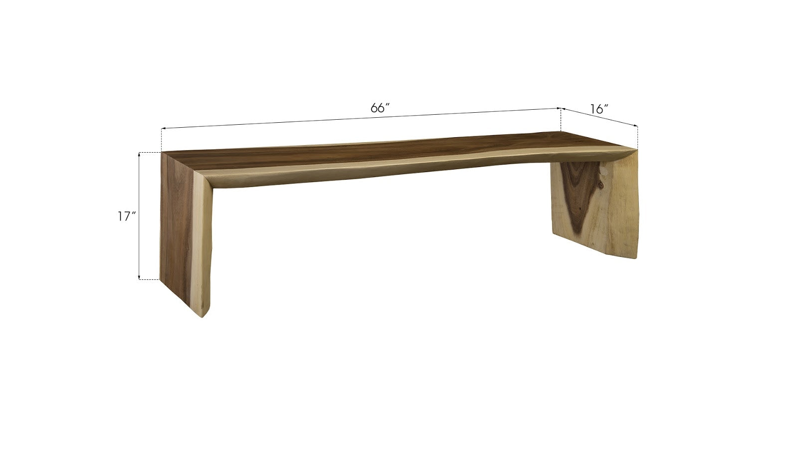 Phillips Collection Home Oversized LTL - Rate to be Quoted Phillips Collection Waterfall Bench, Natural