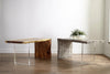 Phillips Collection Home Oversized LTL - Rate to be Quoted Phillips Collection Waterfall Desk, Gray Stone, Acrylic Leg