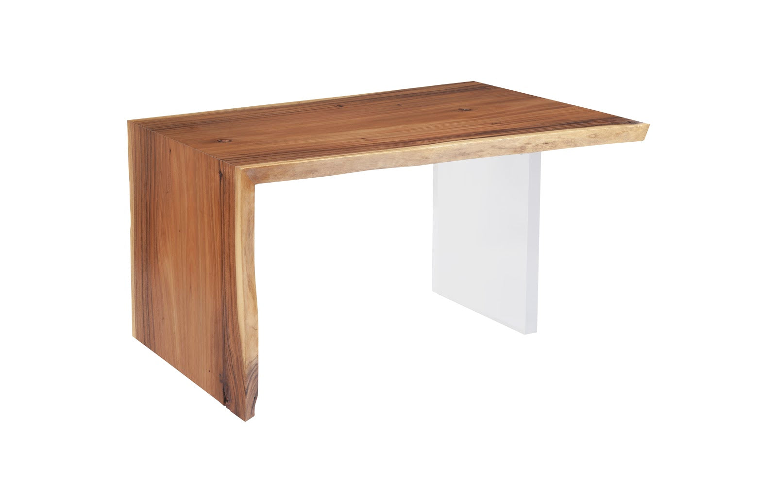 Phillips Collection Home Oversized LTL - Rate to be Quoted Phillips Collection Waterfall Desk, Natural, Acrylic Leg