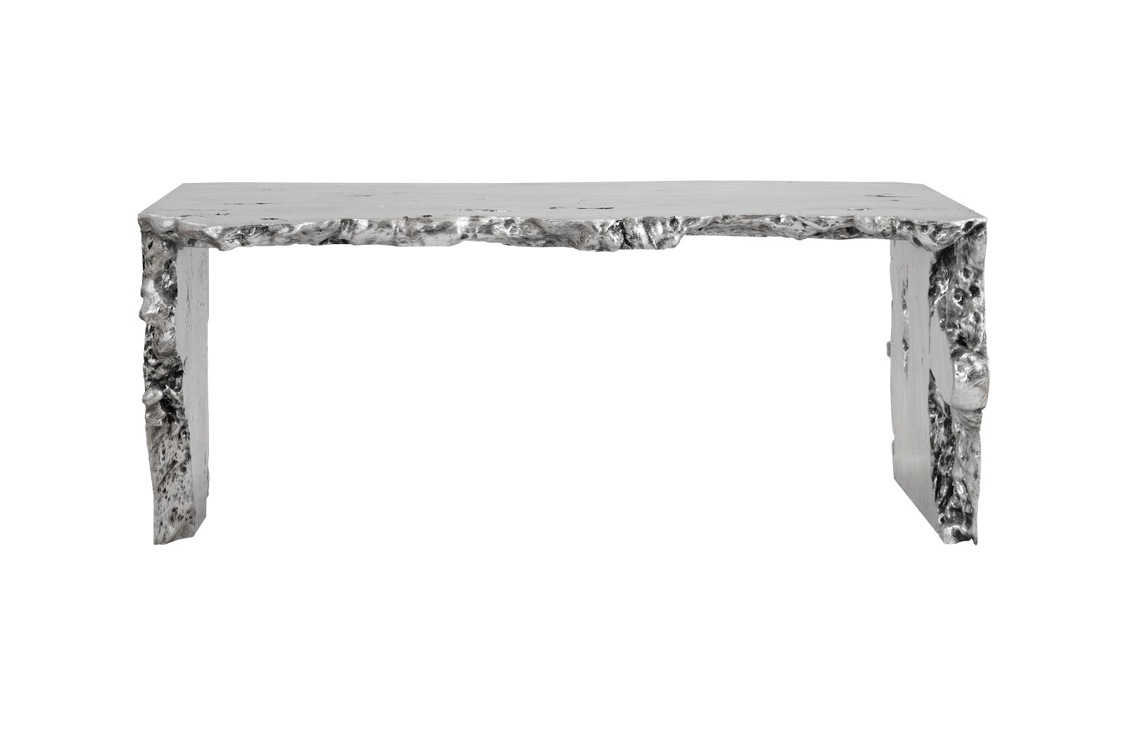 Phillips Collection Home Oversized LTL - Rate to be Quoted Phillips Collection Waterfall Desk, Silver Leaf