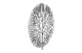 Phillips Collection Home Phillips Collection Wire Tree Wall Art, Large, Circle, Metal, Black