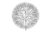 Phillips Collection Home Phillips Collection Wire Tree Wall Art, Large, Circle, Metal, Black