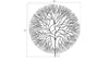 Phillips Collection Home Phillips Collection Wire Tree Wall Art, Large, Circle, Metal, Black