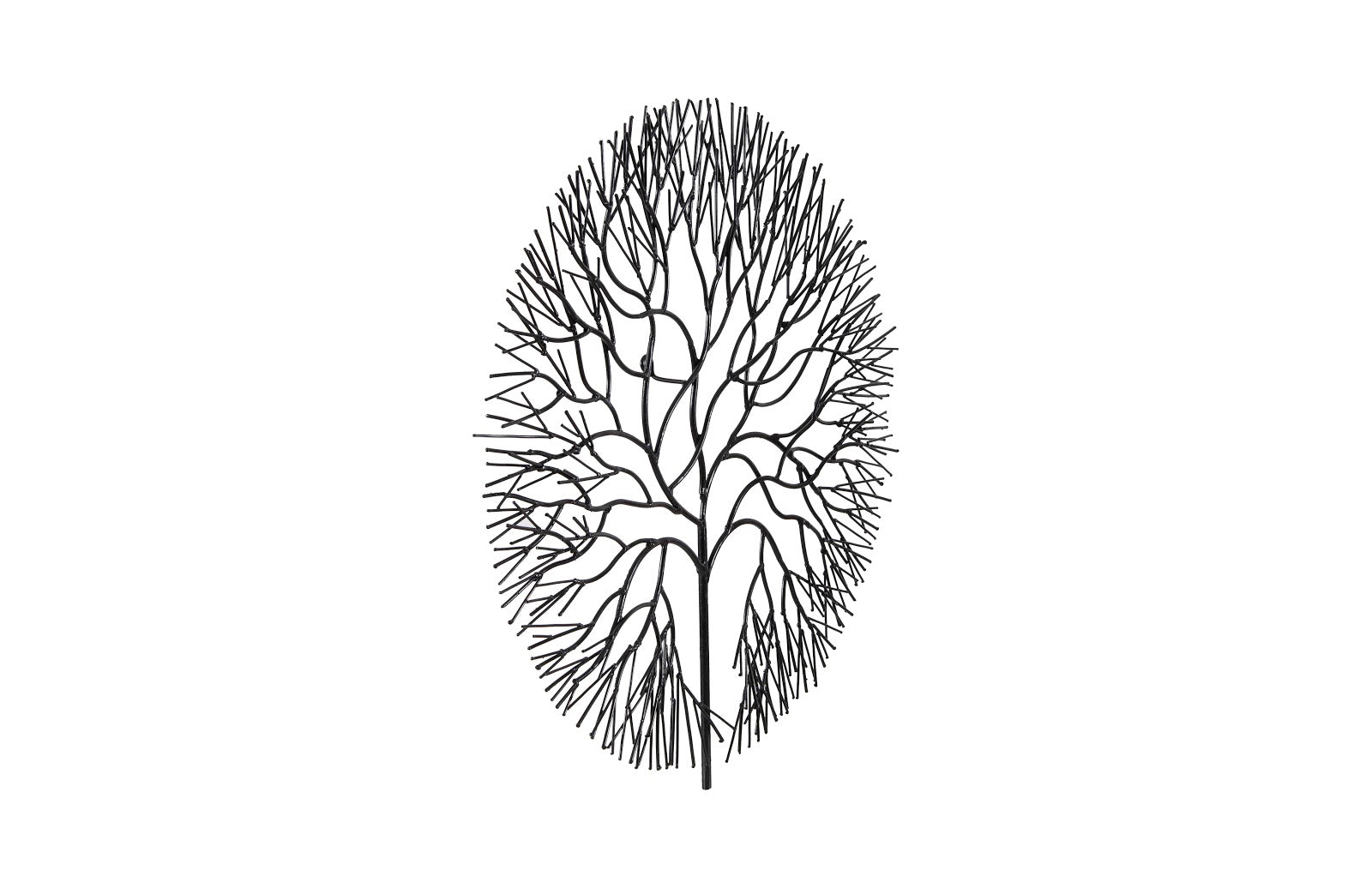 Phillips Collection Home Phillips Collection Wire Tree Wall Art, Medium, Circle, Metal, Black
