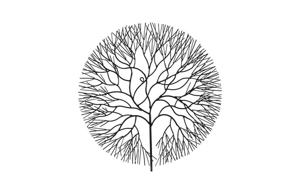 Phillips Collection Home Phillips Collection Wire Tree Wall Art, Medium, Circle, Metal, Black