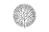 Phillips Collection Home Phillips Collection Wire Tree Wall Art, Medium, Circle, Metal, Black