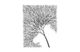 Phillips Collection Home Phillips Collection Wire Tree Wall Art, Rectangular, Metal, Black