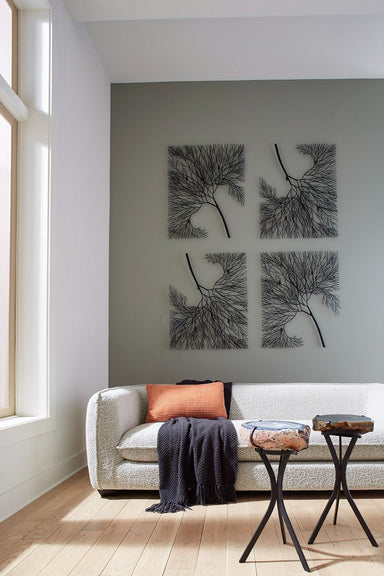 Phillips Collection Home Phillips Collection Wire Tree Wall Art, Rectangular, Metal, Black