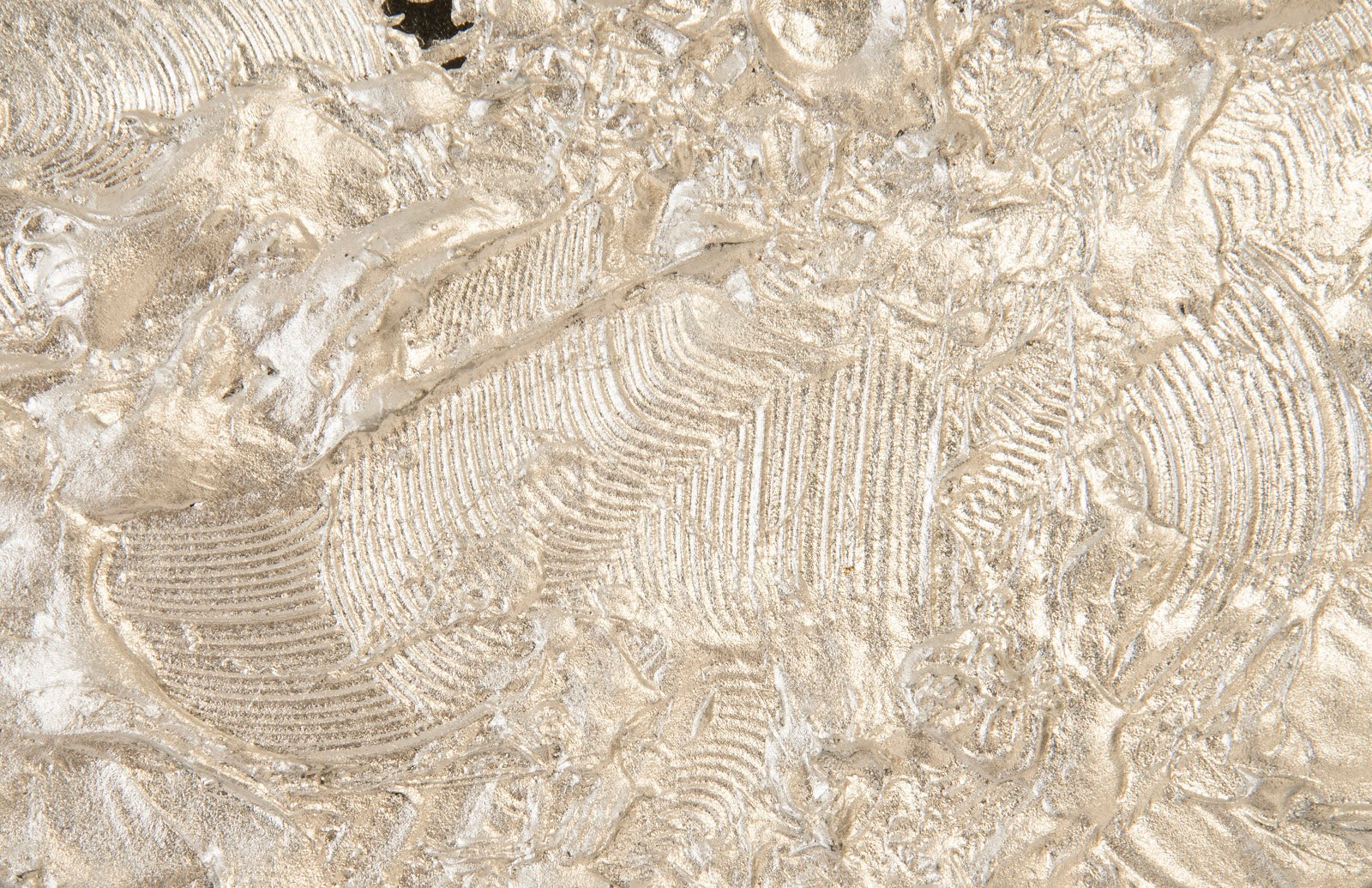 Phillips Collection Home Phillips Collection Wisp Wall Tile, Chamcha Wood, Silver Leaf on Black