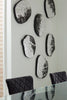 Phillips Collection Home Phillips Collection Wisp Wall Tile, Chamcha Wood, Silver Leaf on Black