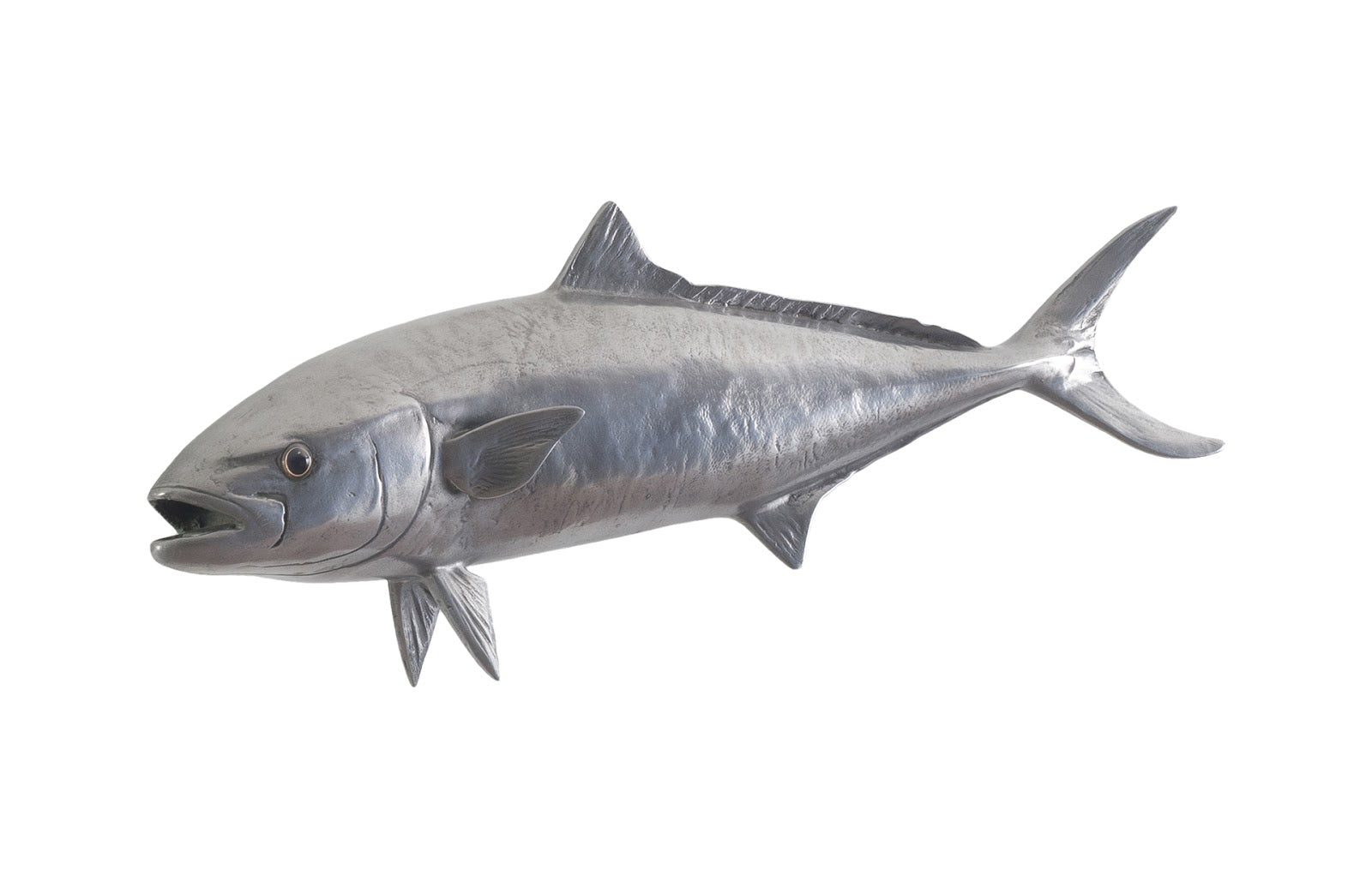 Phillips Collection Home Phillips Collection Yellow Tailed King Fish Wall Sculpture, Resin, Polished Aluminum Finish